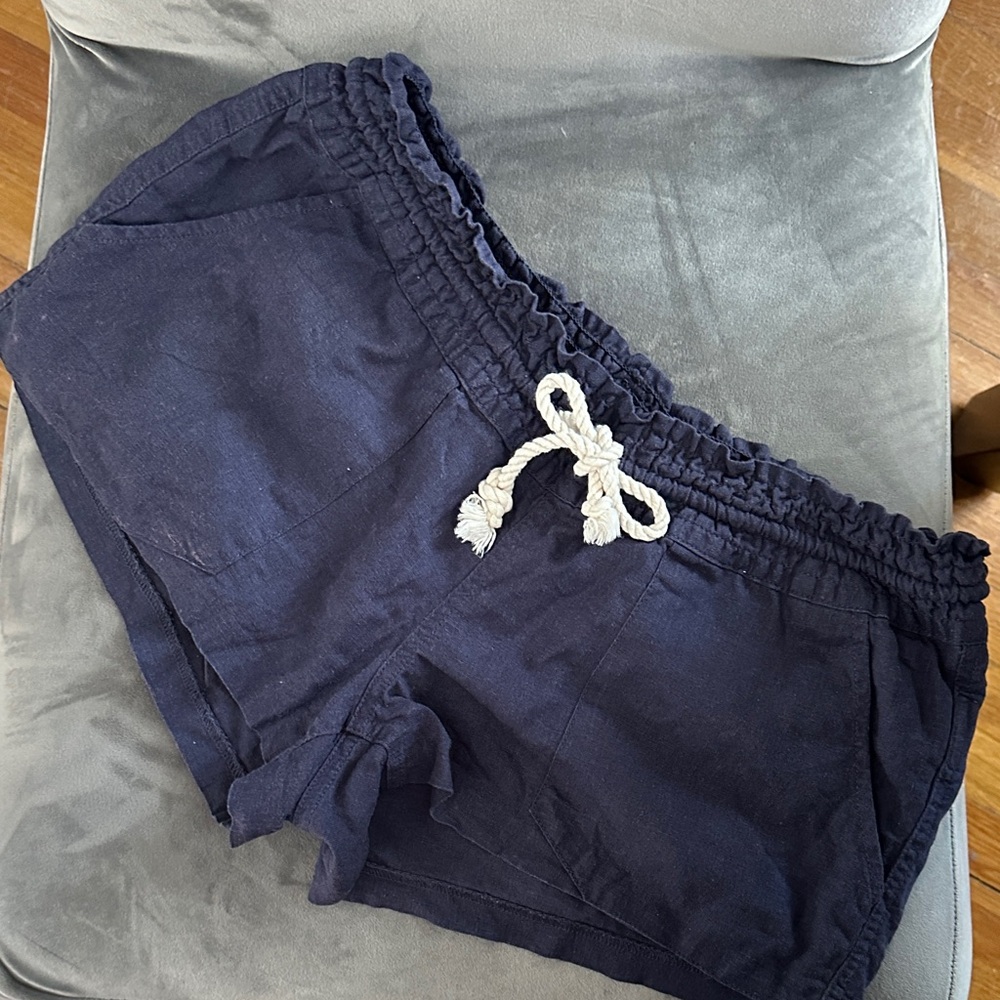 Roxy Dark Blue High Waist Women's Shorts